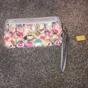 Colorful Coach Wristlet